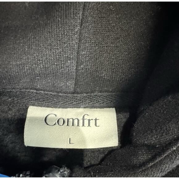 COMFRT Cloud Zip Hoodie Black Men Size Large - Picture 7 of 15